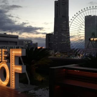テラスからの景色が絶景です。