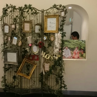 披露宴会場入口です