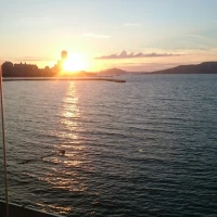 夕日がすごくきれいでした