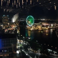 披露宴会場から見える夜景