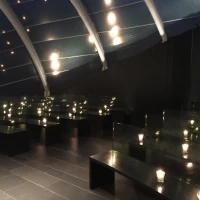キャンドルで幻想的