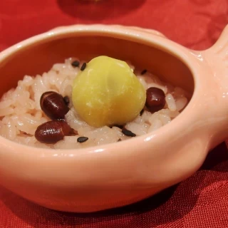 可愛いお赤飯