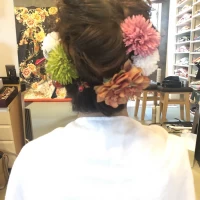 リハーサルのヘアアレンジ