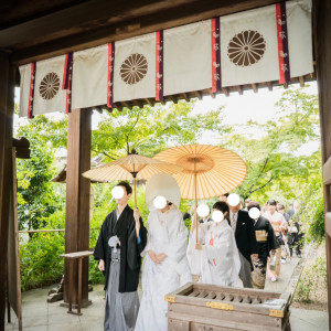 いよいよ神前式へ|512074さんの梨木神社の写真(675030)