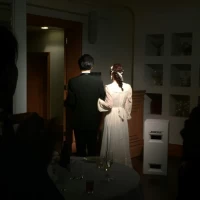 お色直しに帰っていきます。雰囲気も良い