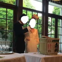 鏡開きも後ろの緑がはえます
