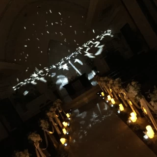 チャペルでのプロジェクションマッピング