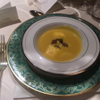 ローストしたとうもろこしのスープ
