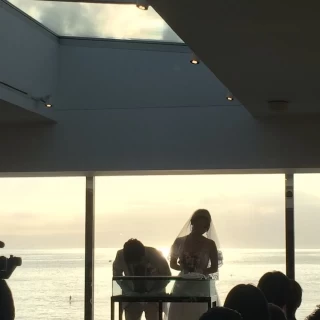 空と海の青が映えます。