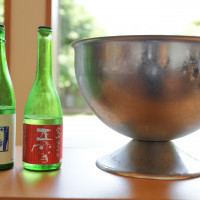 水あわせの儀 出身地の日本酒でシャーベットを作ってくれます