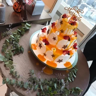 自分でデザインしたケーキを再現してもらえます。