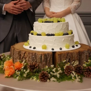ウェディングケーキです。