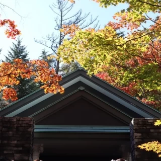 独立型チャペルです。秋は紅葉が綺麗です