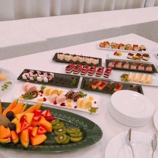 最後のデザートビュッフェ。