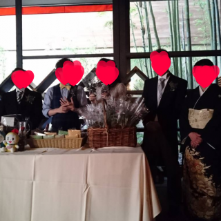 お見送りも会場内の横のスペースで。