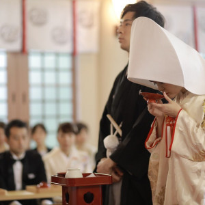 伝統的な神前式は一生に一度の思い出|513954さんの坐摩神社の写真(717182)