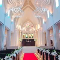 大聖堂は天井が高く、光が綺麗に入ります