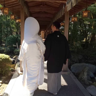 参道にて