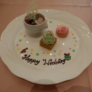 デザートはX'masをイメージしてあってかわいかったです。