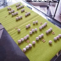 持込したウェルカムアイテムの、ベースボールチョコです。