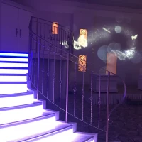 全体をスクリーンにできるプロジェクションマッピング可能な会場