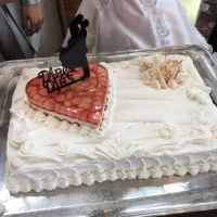 ハートの部分はレアチーズケーキ仕様です。