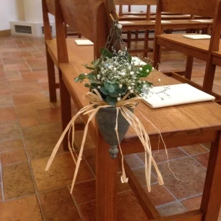 客席の生花