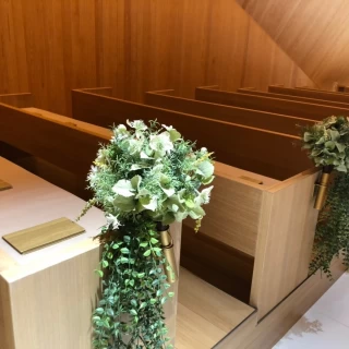 挙式会場の参列席です