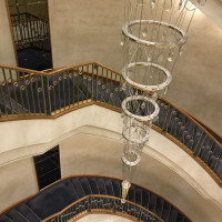 ホテル内の螺旋階段