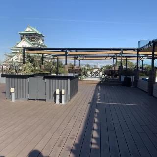 大阪城公園が一望できます