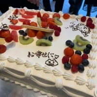 ケーキ(装飾後)