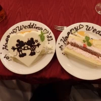新郎新婦用のケーキ