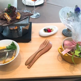 見学の際のお料理。