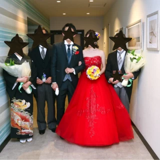 会場の前