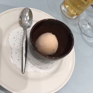 お口直しのシャーベット