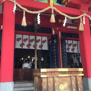 挙式風景は外から見ることができます。|516993さんの御霊神社の写真(797531)