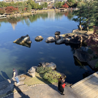 披露宴会場のすぐ外から見える景色