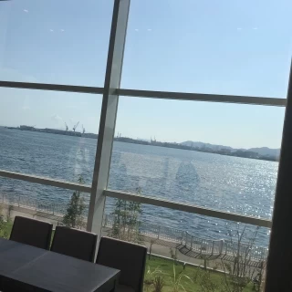 親族控室から見える景色