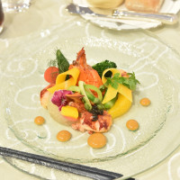 オマール海老と色彩野菜 キャビア添え “夢の花束”