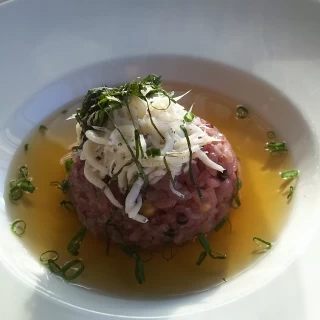 ご飯もの！(雑穀米とシラスの出汁茶漬け)