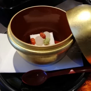 試食　胡麻豆腐
