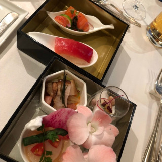 前菜。沖縄風にアレンジしてもらったもの。