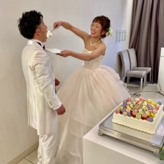こだわったウェディングケーキ