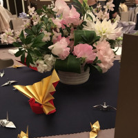 ゲストテーブル装花。