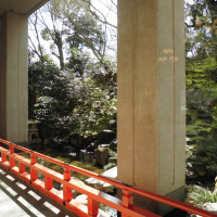 披露宴会場から見える庭園