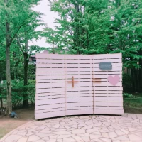 リゾート感漂うフォトブース