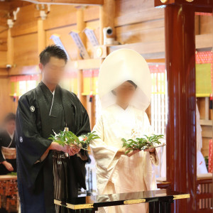 玉串奉納しています|518995さんの新潟縣護国神社の写真(704476)