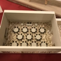 披露宴会場の模型
上からの図