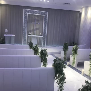 カーテン閉じている時の挙式会場