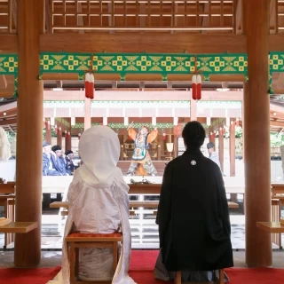 挙式は巫女舞ではなく納曽利舞